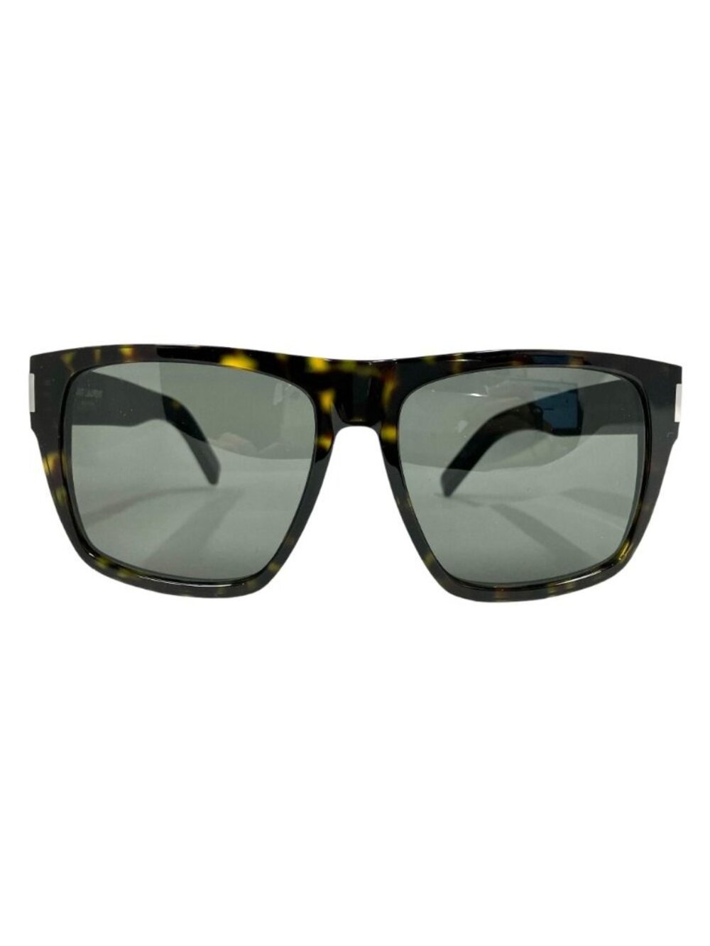 Saint Laurent Sunglasses Eyewear Square Tortoiseshell Pattern 56 Havana Brown